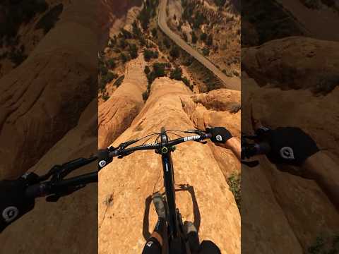 This is forbidden... 🚫 Learn more by watching the full video #moab #mountainbiking