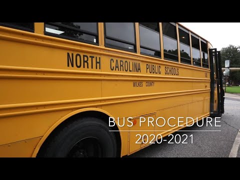 Bus and morning car line procedures in Wilkes County Schools, 2020-21