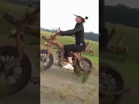She Built an E-Bike From a Tree! 🤯