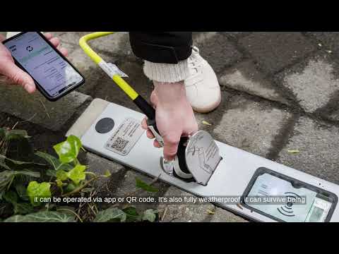 Innovative Sidewalk EV Charger Blends Seamlessly into the City