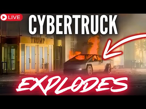 MAJOR UPDATE! Tesla Cybertruck Explodes. TRUMP TOWER. Las Vegas. LIVE.