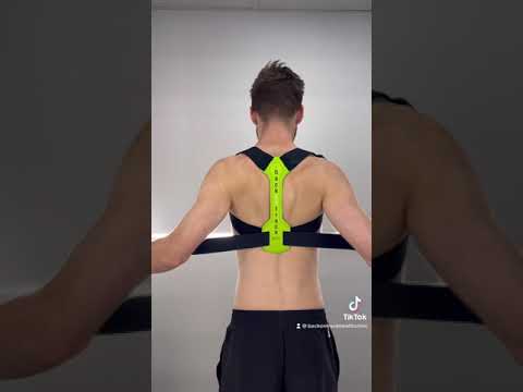 How to wear a posture brace